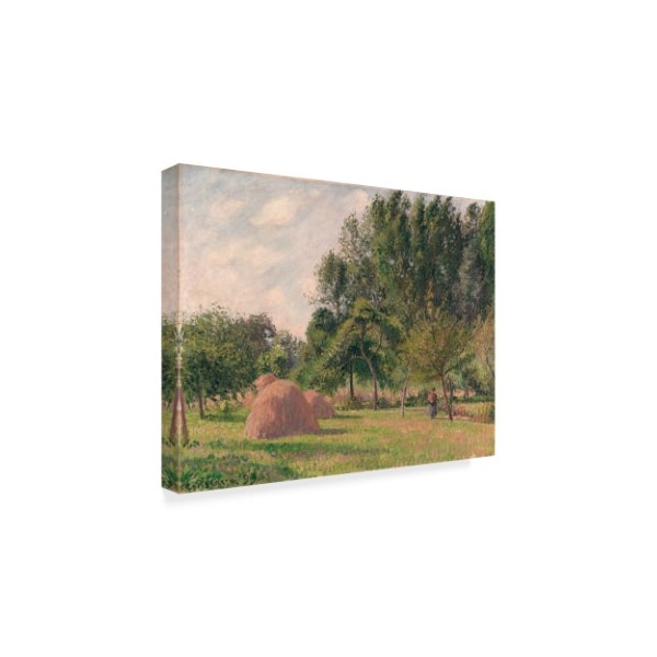 Camille Pissarro 'Haystacks Morning Eragny' Canvas Art,18x24